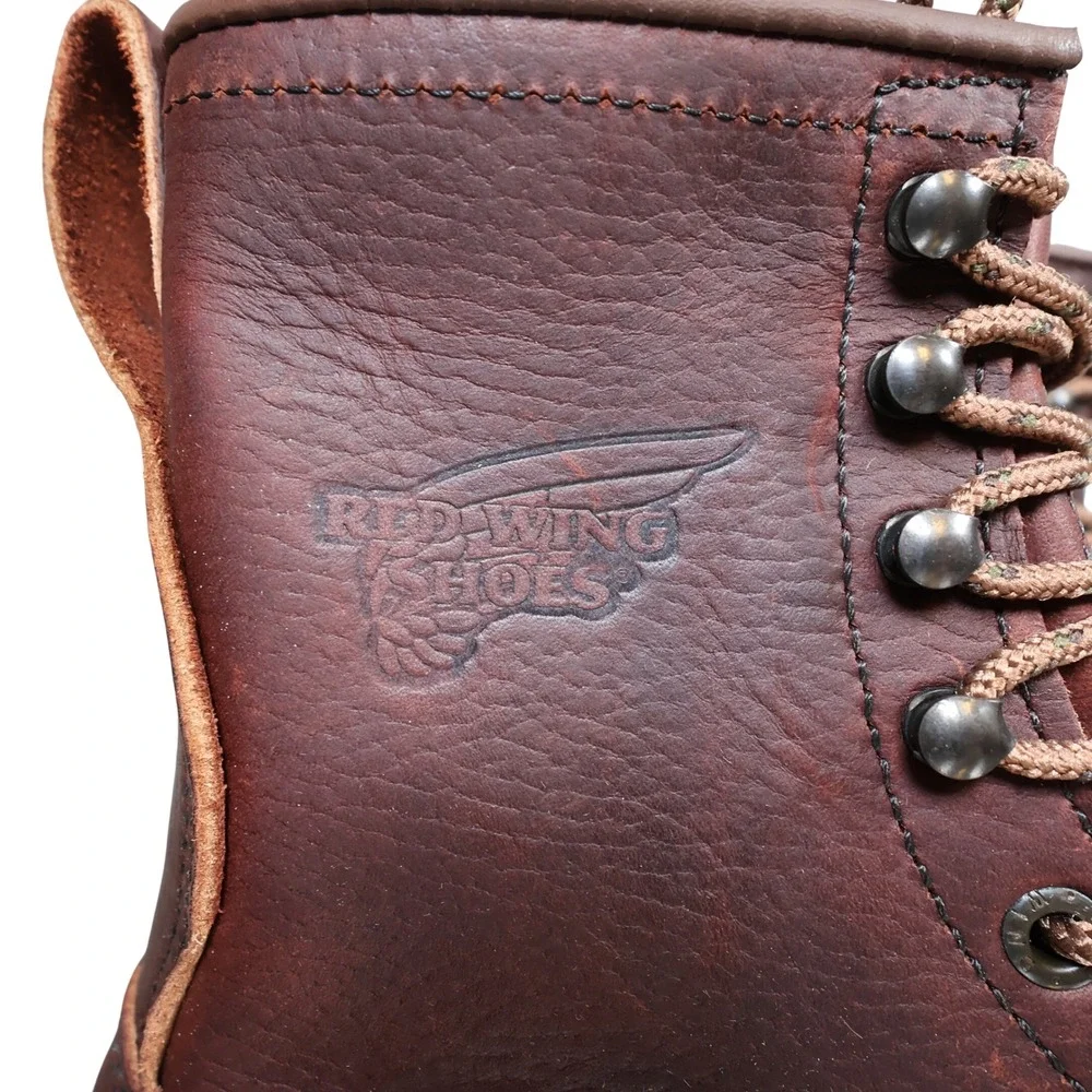 Red Wing 931 Work Boots Mens 9.5 Brown Leather SuperSole USA Made Deadstock